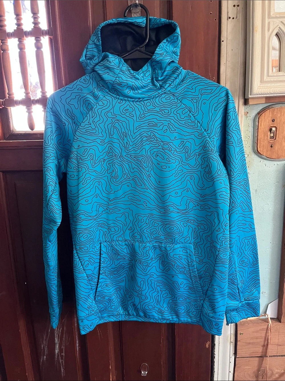 MTA Sport Blue Patterned Kids Hoodie Jacket